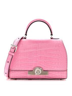 Moynat Matte Crocodile Rejane Bb Pink #307271M60B